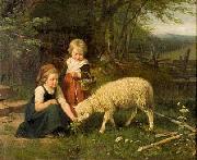 Rudolf Epp My pet lamb Spain oil painting artist